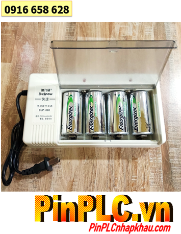 Delipow DLP-808 _Bộ sạc pin DLP-808 kèm 4 pin sạc C Energizer NH35-BP2 (C2500mAh 1.2v)